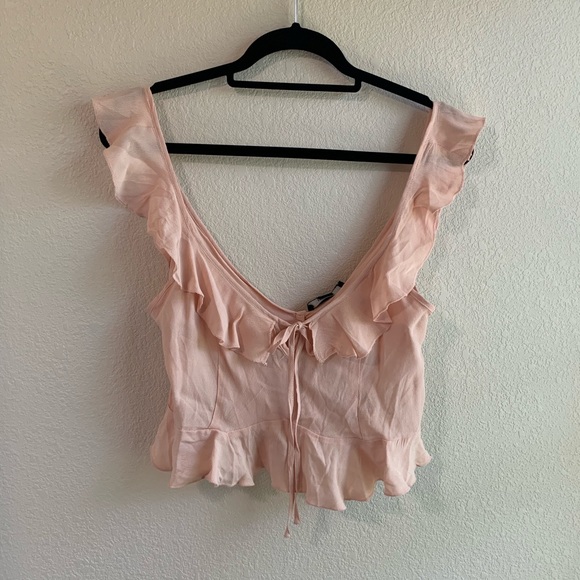 F21 sleeveless ruffle top - Picture 3 of 7